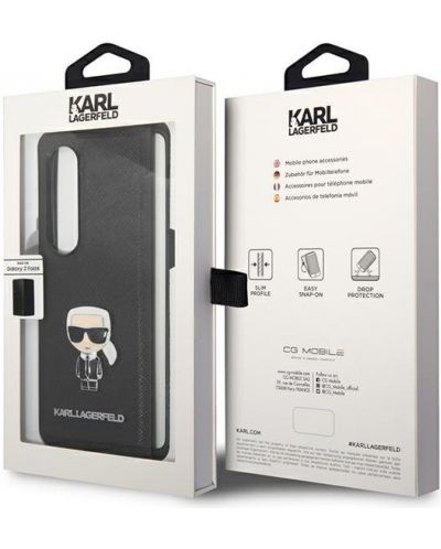 Калъф Karl Lagerfeld - Saffiano Ikonik Karl, Galaxy Z Fold 4, черен - 3